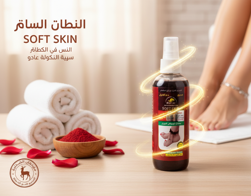 Al Attar Soft Skin "Kaab El-Ghazal" Spray | Instant Whitening & Cracked Heel Treatment