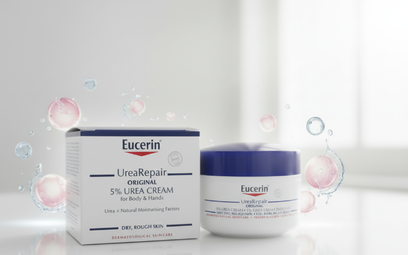 Eucerin UreaRepair Original 5% Urea Cream | Intense Moisturizer for Dry, Rough Skin | For Body & Hands | Repairs Skin Barrier