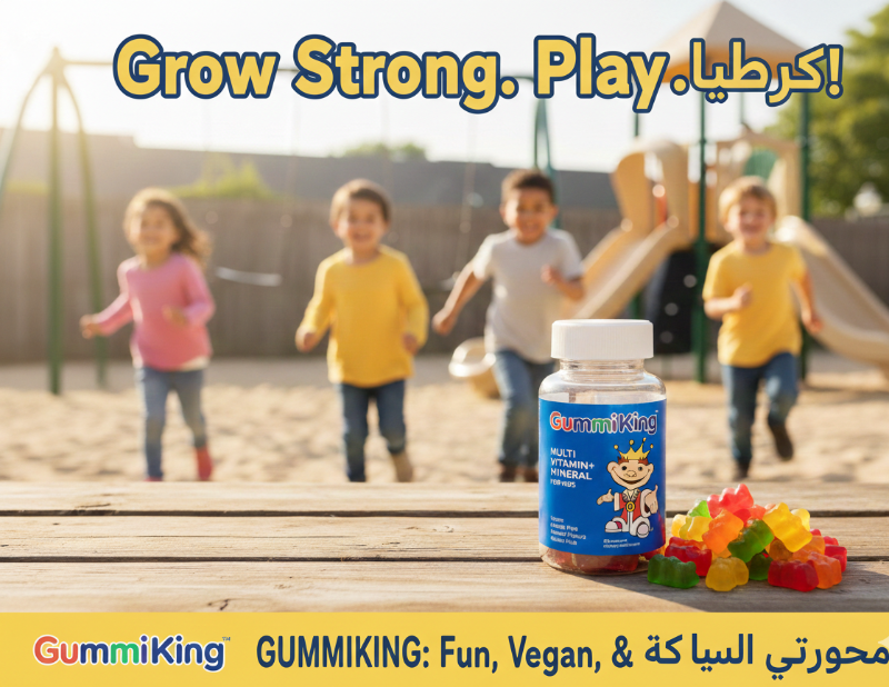 GummiKing Multi-Vitamin + Mineral Kids Gummies | Vegan, Gluten-Free Gummies for Children’s Growth