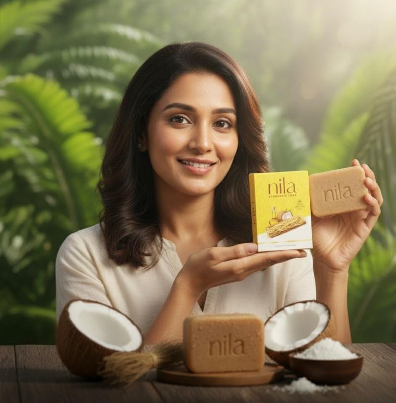صابون نيلا نجيل الهند | إم كيه إكسبورتس | علاج أيورفيدي للبشرة Neela Vetiver Soap | MK Exports | Ayurvedic Skin Treatment