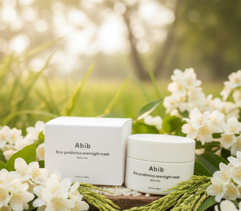 Abib Rice Probiotics Overnight Mask Barrier Jelly | Probiotic Sleep Mask with Rice Ferment | Deep Hydration & Barrier Repair – 80ml