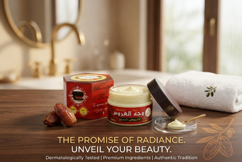 Yemeni Bride Face Cream (كريم وجه العروس اليمني): Fast Whitening for Face, Neck, Elbows & Knees