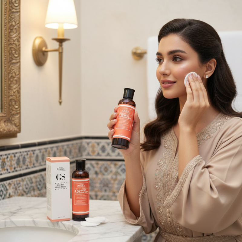 Cos De BAHA GS AHA BHA Facial Toner | 7% Glycolic Acid + Niacinamide | Exfoliating Pore Clarifying Toner