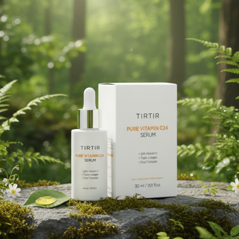 TIRTIR Pure Vitamin C24 Serum | 24% Pure Vitamin C + Triple Collagen + CICA Complex | Brightening & Firming Antioxidant Serum