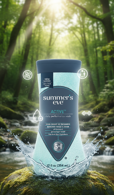 غسول سمرز إيف اليومي للأداء مع أكتي-كول | انتعاش منعش للجسم  Summers Eve Daily Performance Wash with Acti-Cool | Invigorating Body Freshness