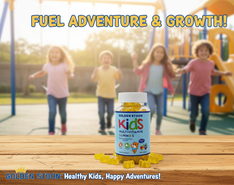 Golden Stoon Kids Multivitamin Gummies | Pectin‑Based Gummies for Healthy Growth & Immunity