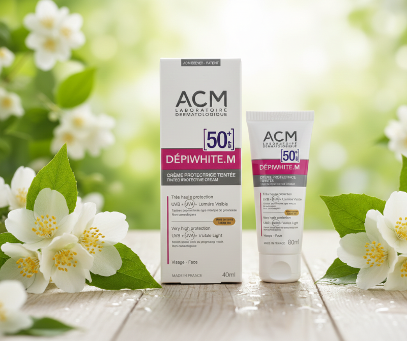ACM Laboratoire Dermatologique Dépiwhite.M Tinted Protective Cream SPF 50+ | Anti-Brown Spot & Visible Light Shield
