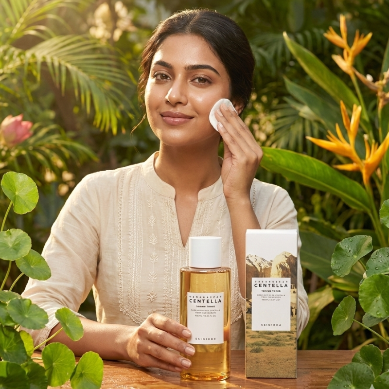 SKIN1004 Madagascar Centella Toning Toner | 84% Centella + PHA + Niacinamide | pH-Balancing Daily Exfoliating Toner for Sensitive Skin