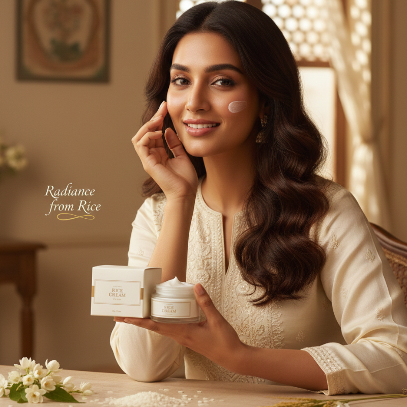 Rice & Ceramide Barrier Cream | 41% Rice Bran Extract | Hydration & Sebum Balance for All Skin Types