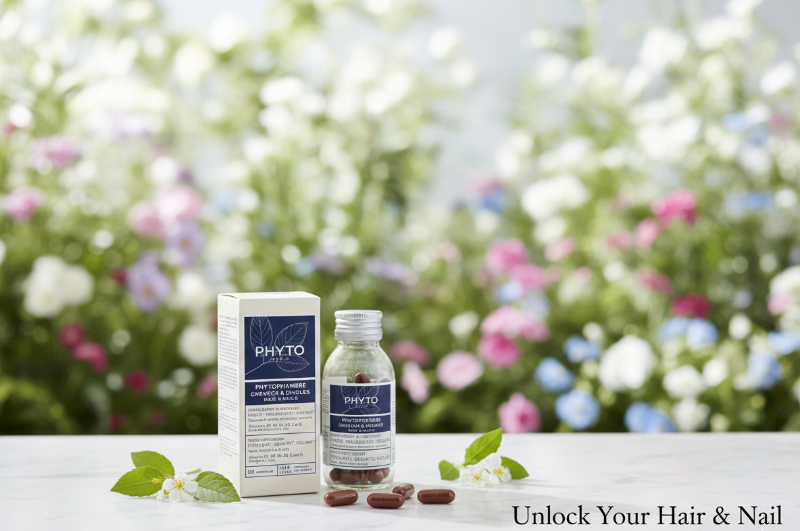 Phyto Phytophanere Hair & Nails Supplement | Vitamin & Borage Oil Formula for Stronger Hair & Nails