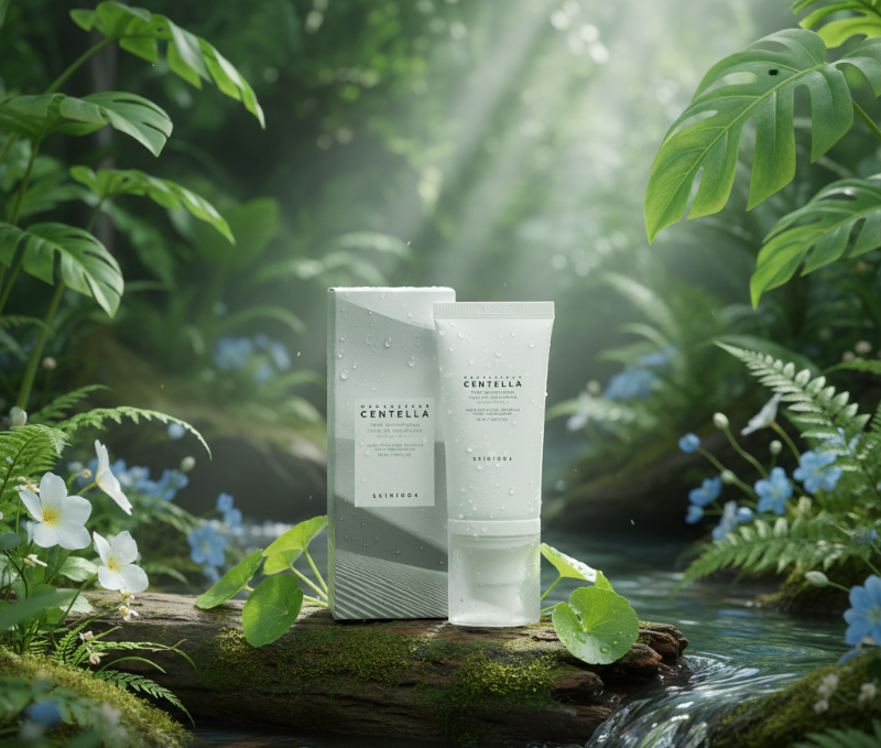 SKIN1004 Madagascar Centella Tone Brightening Tone-Up Sunscreen SPF50+ PA++++ | Peach Tone-Up with Niacinamide & Tranexamic Acid | 50ml