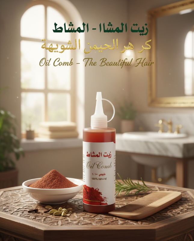 Mashat Oil (زيت المشاط) | Natural Hair Growth & Thickening Treatment for Vitality, Length & Scalp Health