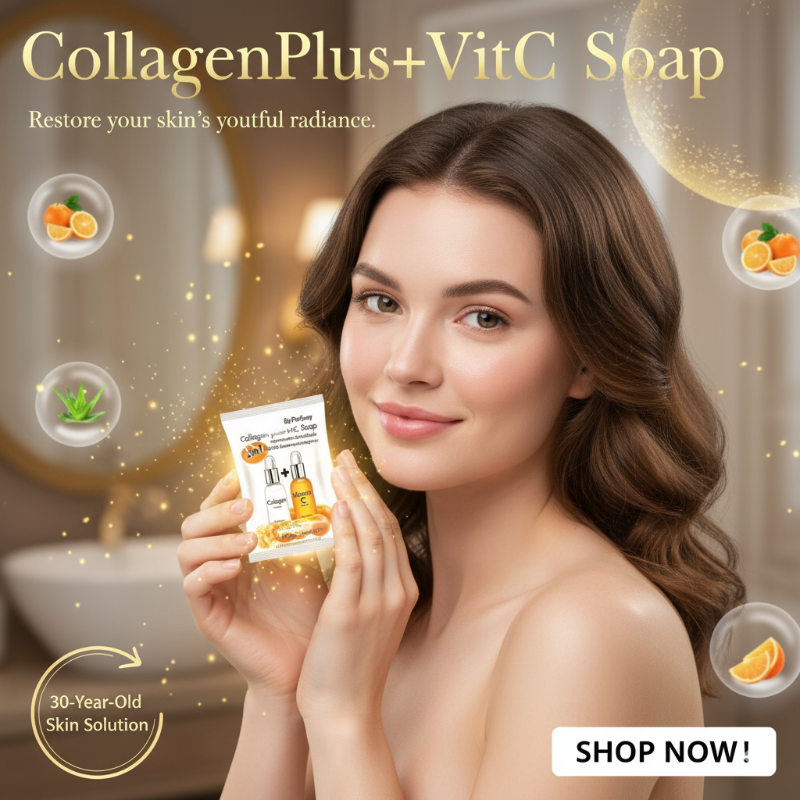 هل تبحثين عن أفضل صابون لتفتيح البشرة؟ جربي صابون الكولاجين وفيتامين سي من بيوسواي.  Best Skin Whitening Soap? Try Piwsuay's Collagen & Vitamin C Bar