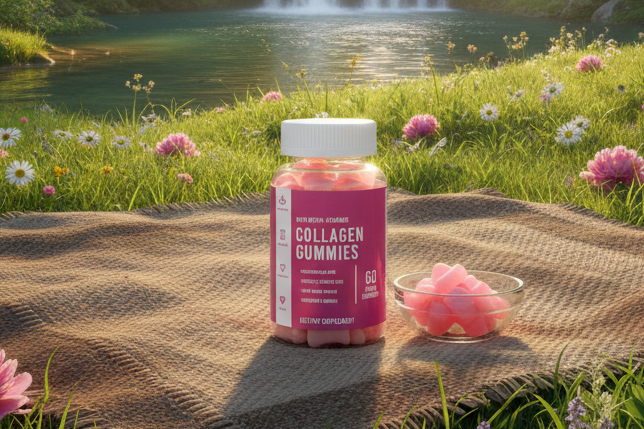 Collagen Gummies with Biotin + Vitamin C | Vegan Gummies for Hair, Skin, Nails, Joints & Immunity