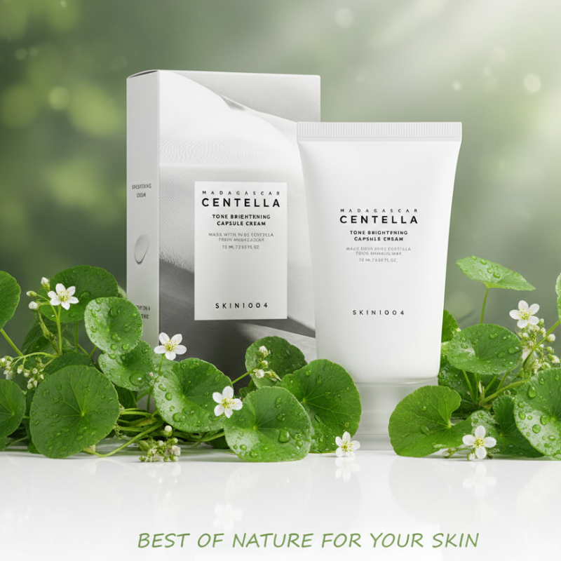 SKIN1004 Madagascar Centella Tone Brightening Capsule Cream | Madawhite™ & Tranexamic Acid | Spot-Correction & Hydrating Cream