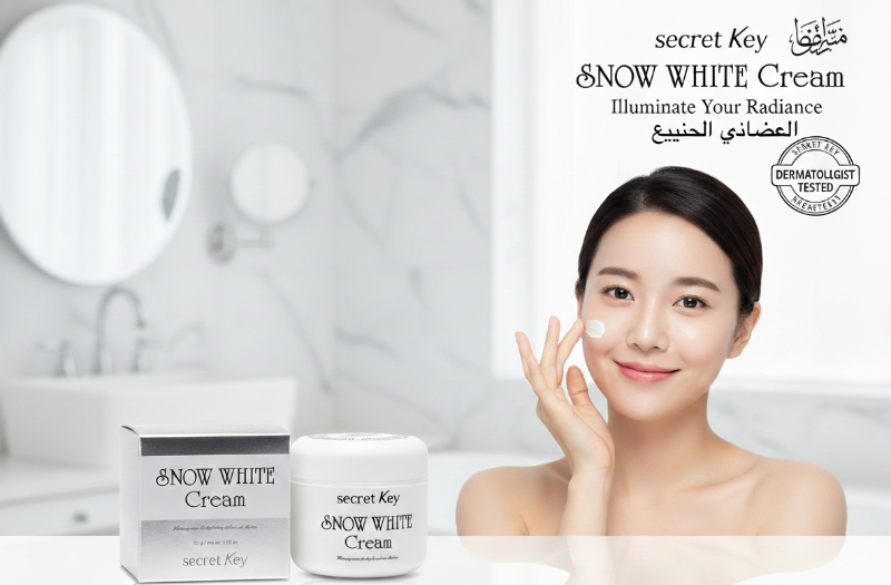 Secret Key Snow White Cream – Niacinamide Brightening Cream | Tone-Up Base & Hydrating Moisturizer | For Even, Radiant Skin