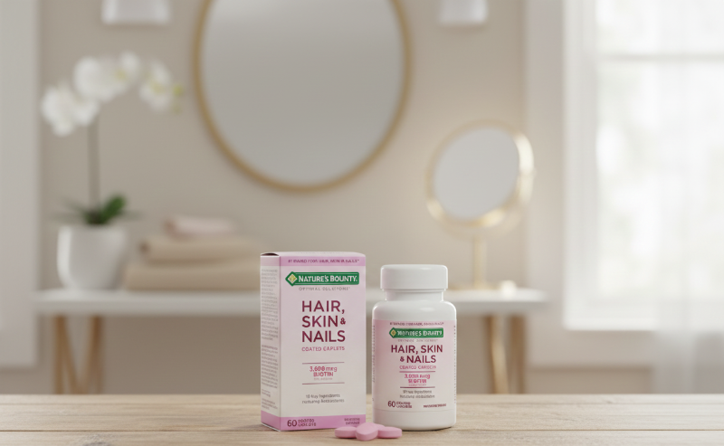 Nature's Bounty Optimal Solutions Hair, Skin & Nails | 3000 mcg Biotin Multivitamin for Healthy Hair, Skin & Nails