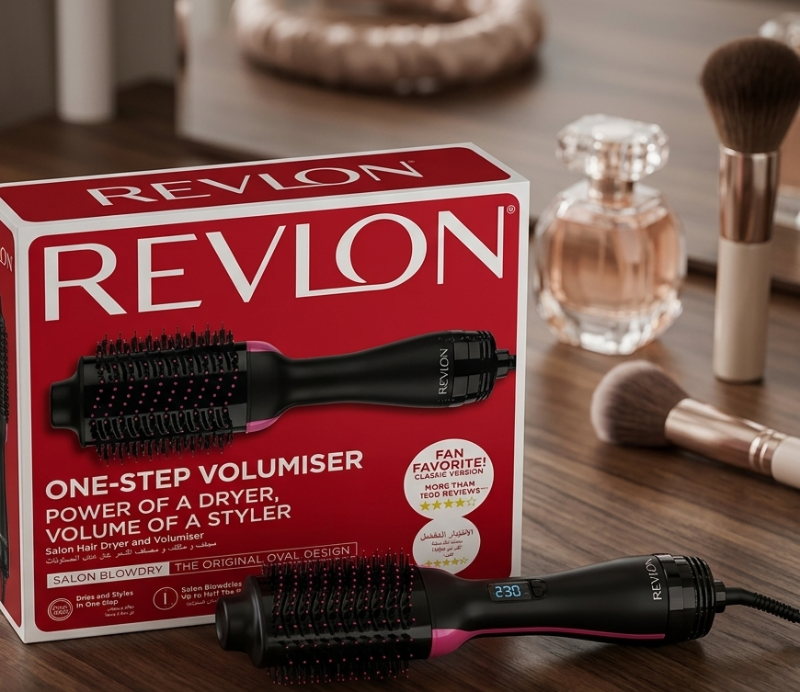 Revlon One-Step Volumiser Classic: 2-in-1 Hair Dryer & Styler – Oval Barrel, Ionic, 3 Heat Settings, Fan Favorite