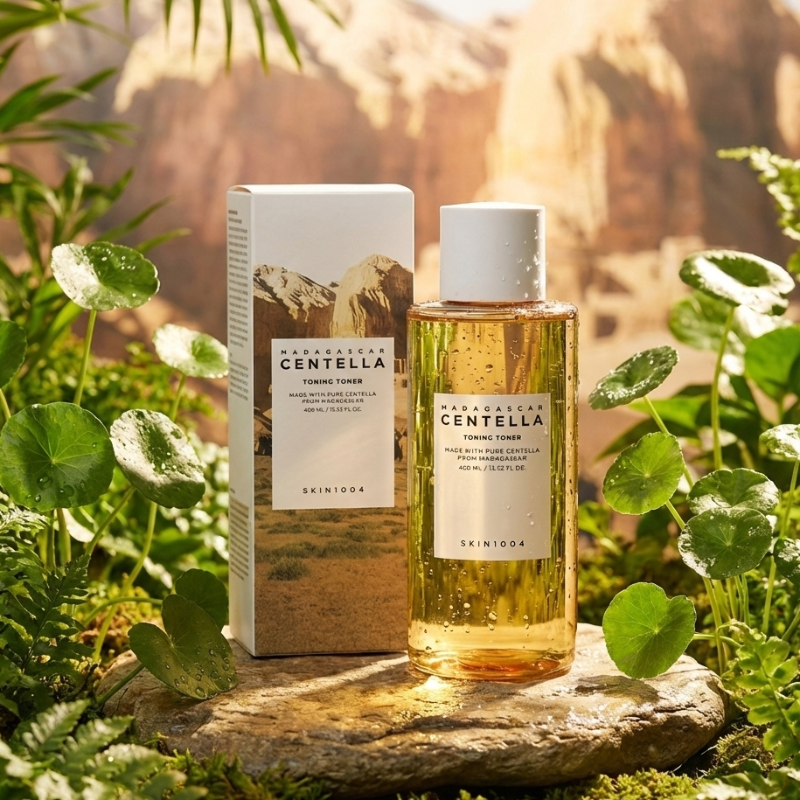 SKIN1004 Madagascar Centella Toning Toner | 84% Centella + PHA + Niacinamide | pH-Balancing Daily Exfoliating Toner for Sensitive Skin