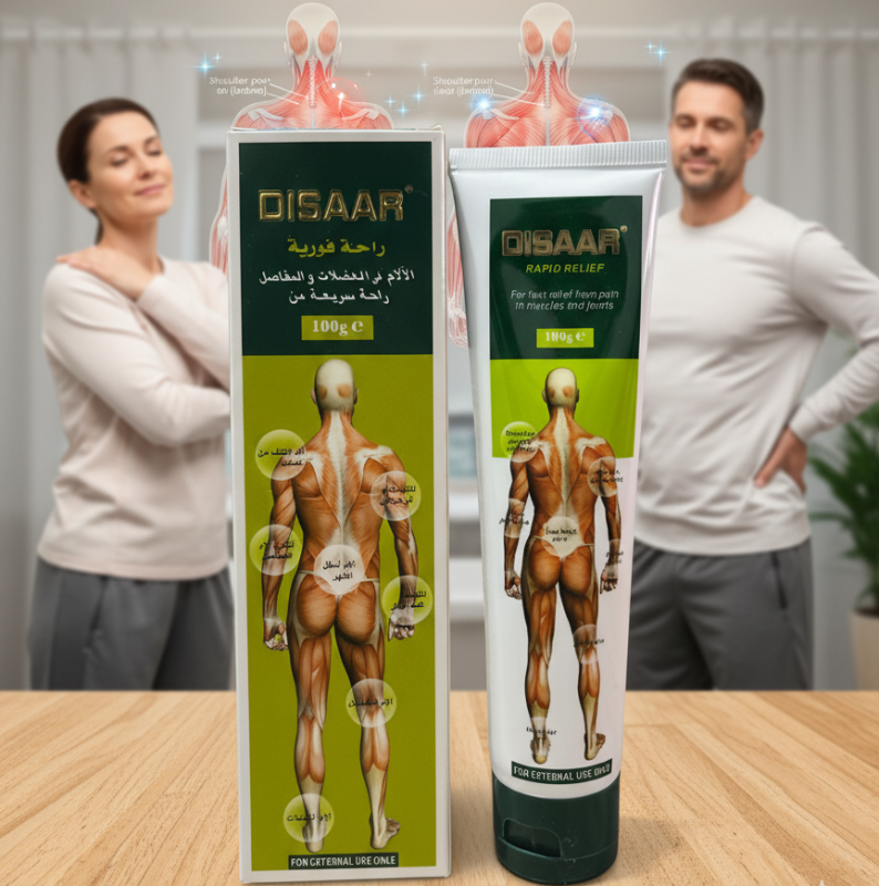 Disaar Rapid Relief Cream: Fast Pain Relief for Back, Neck, Shoulders & Knees – 100g