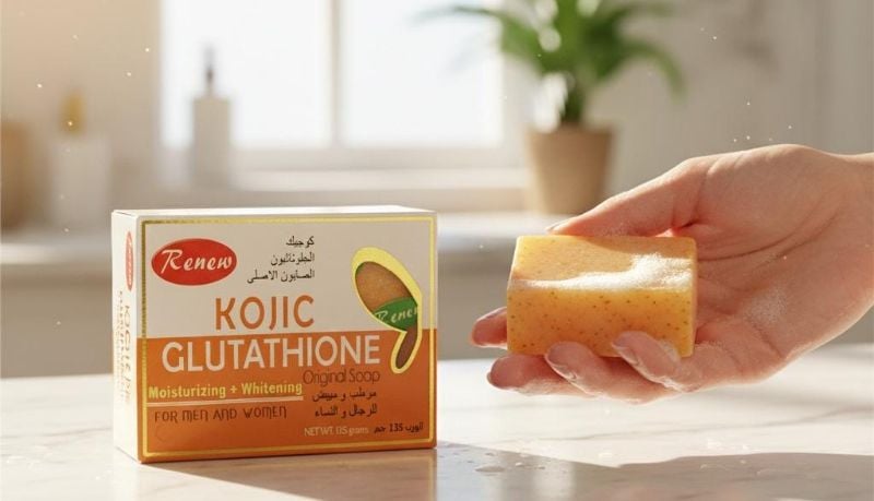 صابون رينيو: يزيل البقع الداكنة ويفتح البشرة Renew Soap: Removes Dark Spots and Brightens Skin