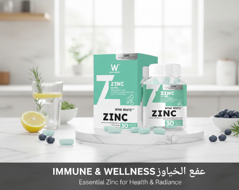 Wink White Zinc 15 mg | Acne & Oil Control Supplement with Premium USA‑Sourced Zinc