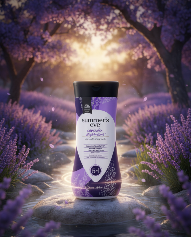 غسول سمرز إيف الليلي باللافندر | متوازن الحموضة ومضاد للحساسية Summer's Eve Lavender Night Wash | pH Balanced & Hypoallergenic