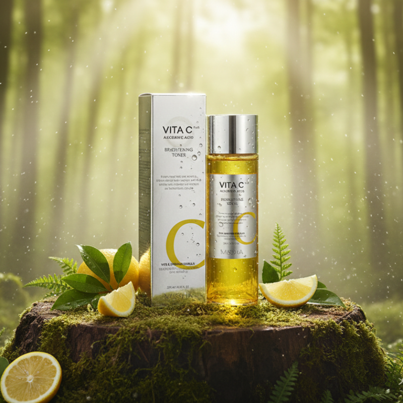 Missha Vita C Plus Brightening Toner | 99% Pure Vitamin C + PHA + Niacinamide | Antioxidant & Exfoliating Toner