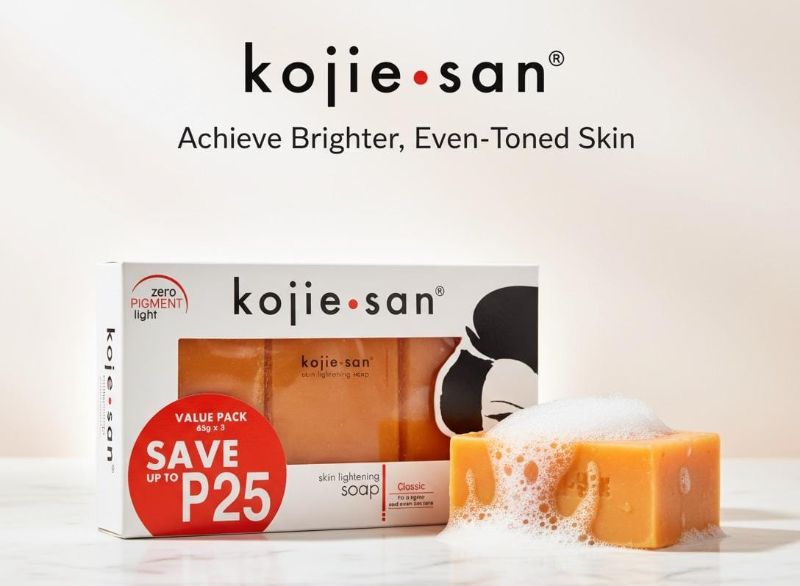 صابون كوجي سان لتفتيح البشرة | صابون حمض الكوجيك للبقع الداكنة وتوحيد لون البشرة Koji San Skin Lightening Soap | Kojic Acid Soap for Dark Spots and Uneven Skin Tone