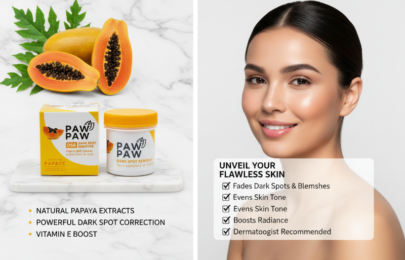 Paw Paw Clarifying Dark Spot Corrector – Concentrated Cream with Papaya Extracts & Vitamin E | Evens & Clarifies Complexion | Reduces Hyperpigmentation