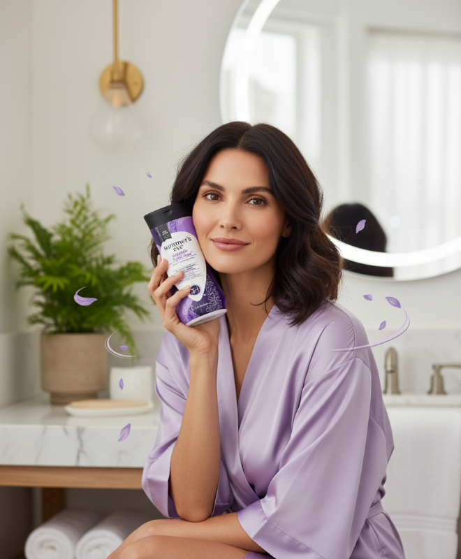 غسول سمرز إيف الليلي باللافندر | متوازن الحموضة ومضاد للحساسية Summer's Eve Lavender Night Wash | pH Balanced & Hypoallergenic