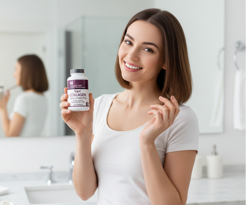 Rejuvicare Super Collagen 500 mg Capsules | Hydrolyzed Collagen for Hair, Skin, Nails & Joint Support