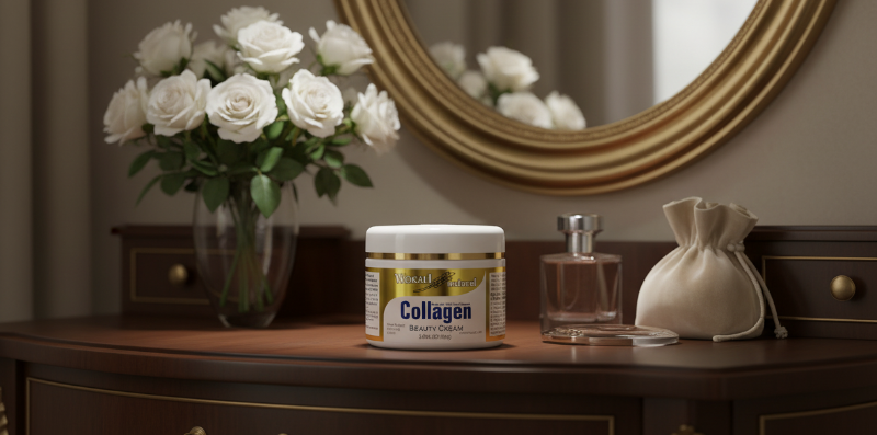 Wokali Natural Collagen Beauty Cream: 100% Pure Collagen with Vitamin E