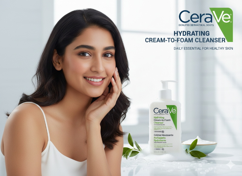 غسول سيرافيه المرطب، كريمي إلى رغوي، غسول وجه خالٍ من العطور، للبشرة العادية إلى الجافة والحساسة CeraVe Hydrating Cleanser, Creamy to Foaming, Fragrance-Free Face Wash for Normal to Dry and Sensitive Skin