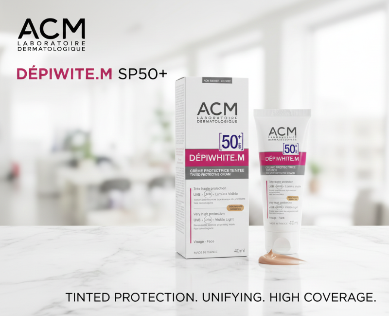 ACM Laboratoire Dermatologique Dépiwhite.M Tinted Protective Cream SPF 50+ | Anti-Brown Spot & Visible Light Shield