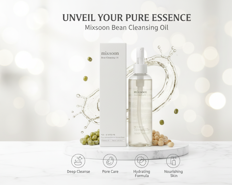 Mixsoon Bean Cleansing Oil - Fermented Oil Cleanser for Sensitive & Dry Skin