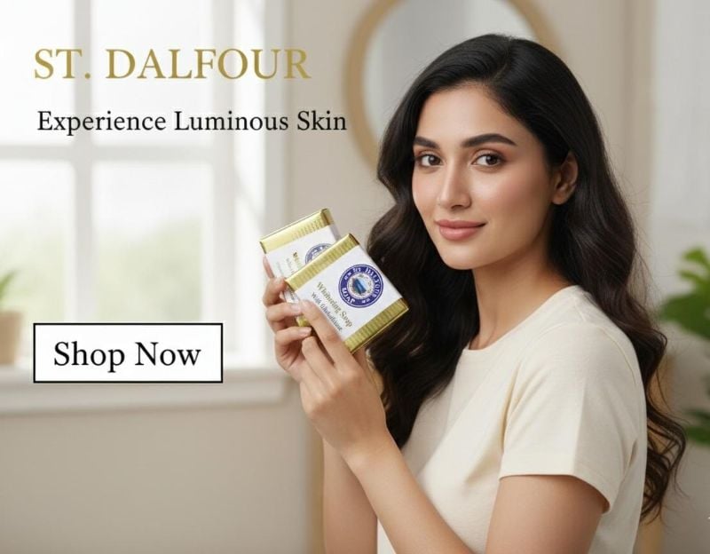 صابون سانت دالفور بالجلوتاثيون | تفتيح لطيف للبشرة لجميع أنواع البشرة Saint Dalfour Glutathione Soap | Gentle Skin Lightening for All Skin Types