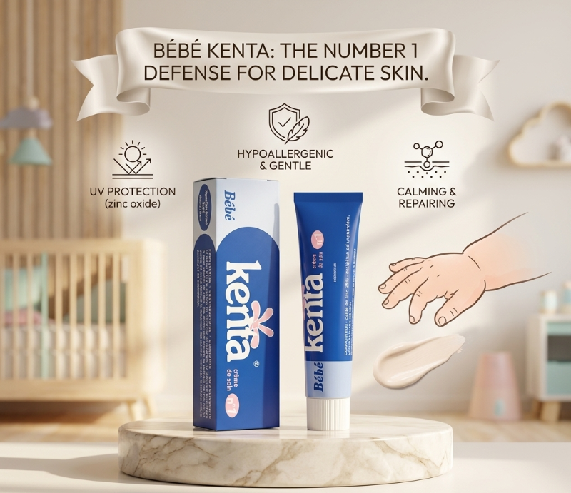 Kenta Moroccan Cream: Lightens Sensitive Areas, Elbows & Knees – Soothes Irritation, Gentle for Babies