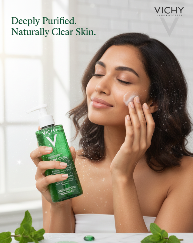 جل فيشي نورماديرم فيتوسوليوشن المُنقّي - مُنظّف بحمض الساليسيليك للبشرة الدهنية والمُعرّضة لحب الشباب  Vichy Normaderm Phytosolution Purifying Gel - Salicylic Acid Cleanser for Oily and Acne-Prone Skin