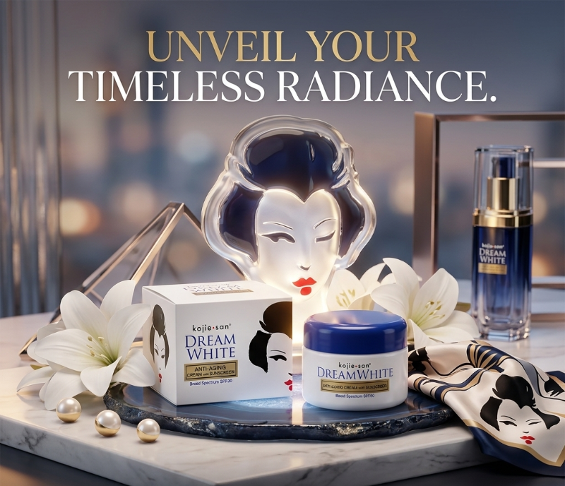 Kojie San Dream White Anti-Aging Cream SPF30: Broad Spectrum Sunscreen – 30g Face Cream