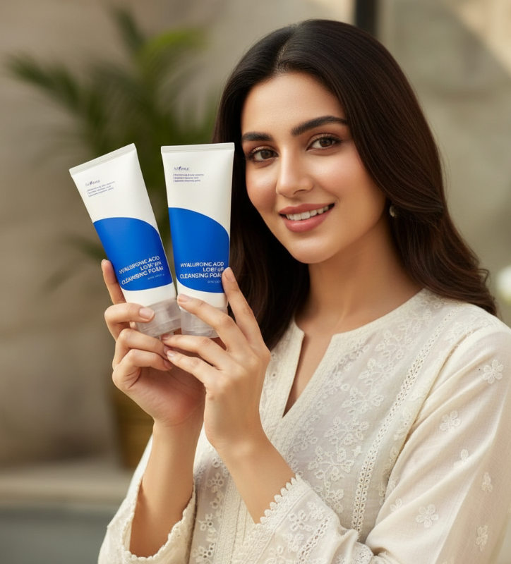 رغوة تنظيف Isntree بحمض الهيالورونيك منخفضة الحموضة: منظف مرطب يعتني ببشرتك  Isntree Hyaluronic Acid Low pH Cleansing Foam: A Hydrating Cleanser That Cares for Your Skin