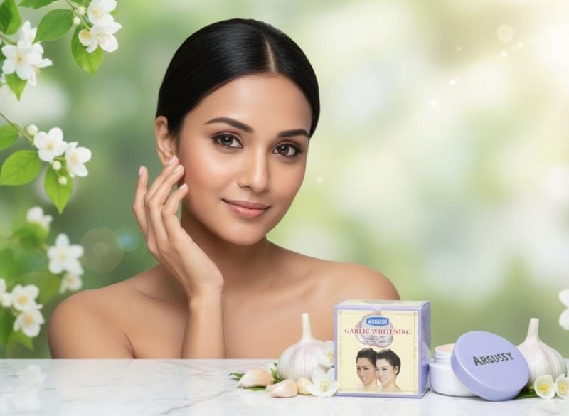 كريم أرجوسي لتفتيح البشرة بخلاصة الثوم | علاج حب الشباب وتقليل البقع   Argussy Skin Lightening Cream with Garlic Extract | Acne Treatment and Blemish Reduction