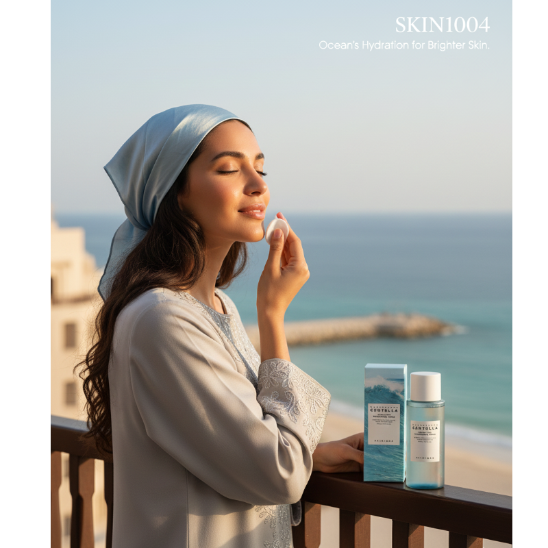 SKIN1004 Hyalu-Cica Brightening Toner | 74% Centella + Hyaluronic Acid + AHA/LHA | Hydrating Exfoliating Toner for Sensitive Skin