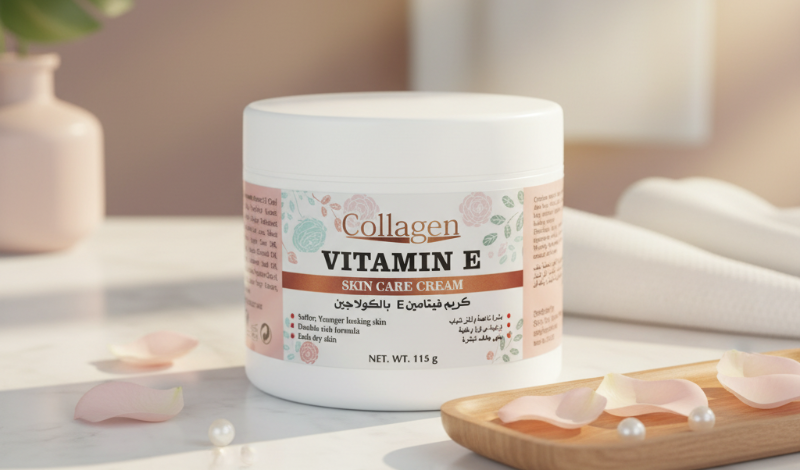 Laser White Collagen Vitamin E Cream: Firms Skin & Reduces Wrinkles – 113g