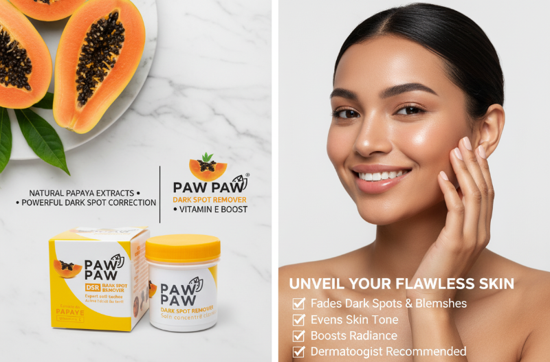 Paw Paw Clarifying Dark Spot Corrector – Concentrated Cream with Papaya Extracts & Vitamin E | Evens & Clarifies Complexion | Reduces Hyperpigmentation