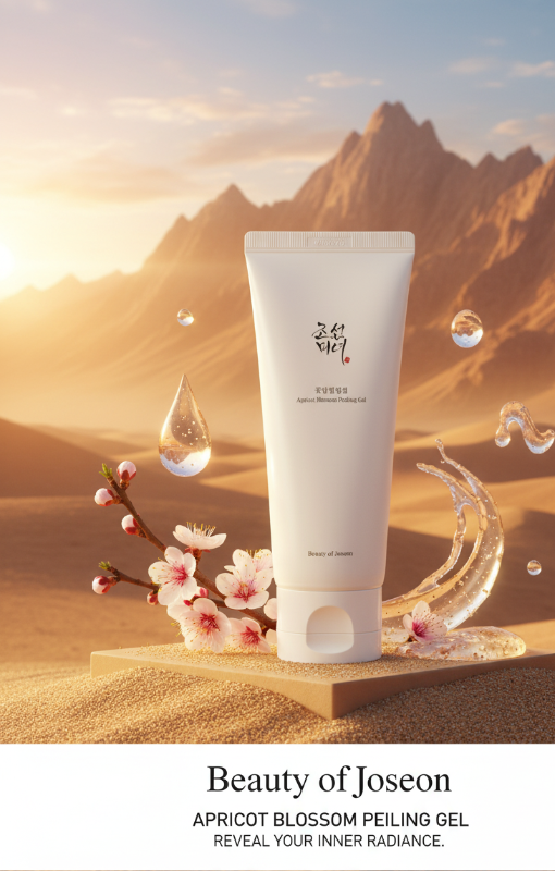 جل بيوتي جوسون لتقشير البشرة بزهر المشمش - مقشر لطيف للبشرة الحساسة         Beauty Joson Apricot Blossom Exfoliating Gel - Gentle Scrub for Sensitive Skin