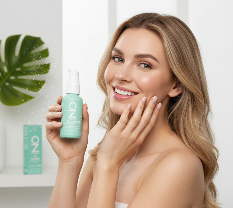 OZNaturals 'C Plump' Hyaluronic Acid Serum | Anti-Aging Plumping Serum with Vitamin C | Clean, Non-Toxic Formula – Feed the Face Collection