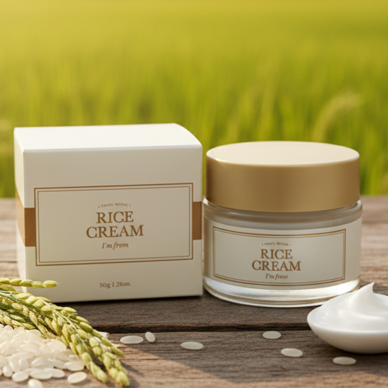 Rice & Ceramide Barrier Cream | 41% Rice Bran Extract | Hydration & Sebum Balance for All Skin Types
