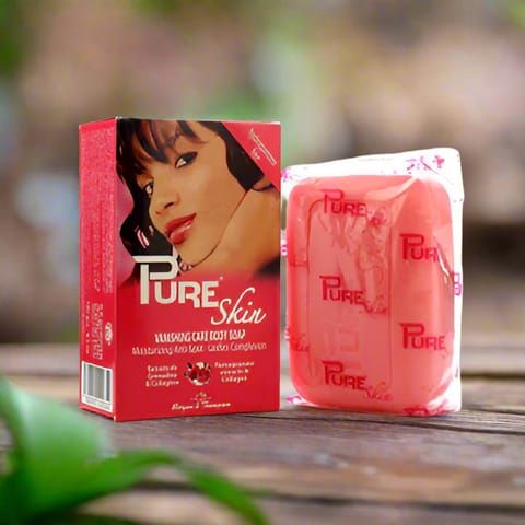 صابون بيور سكين للعناية بالجسم - لتفتيح وتوحيد لون البشرة | خالي من الهيدروكينون Pure Skin Body Care Soap - for brightening and evening out skin tone | Hydroquinone-free