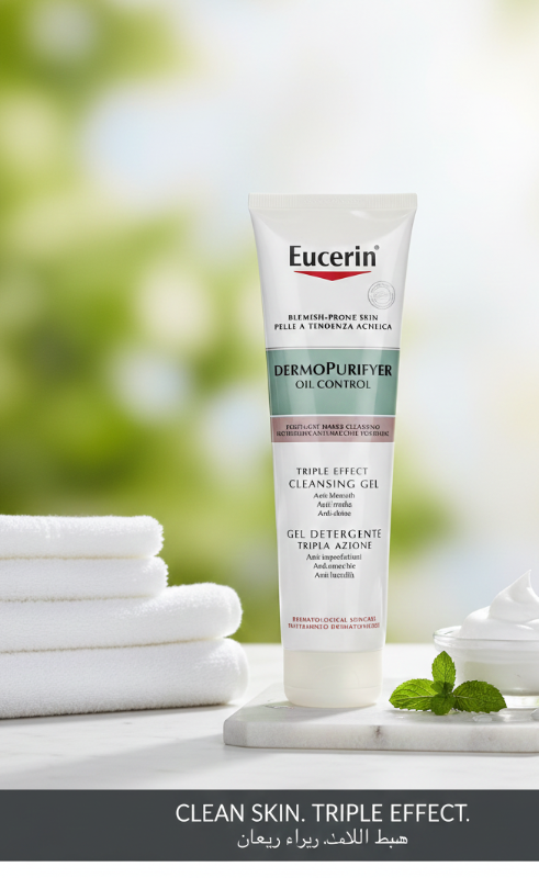 جل التنظيف ديرمو-بيورييه ثلاثي المفعول للتحكم بالزيوت - غسول للوجه والجسم، مع ٢٪ حمض الساليسيليك ومركب     AHA/BHA/PHA    Dermo-Purier Triple Action Oil Control Cleansing Gel - Face & Body Wash, with 2% Salicylic Acid and AHA/BHA/PHA Complex